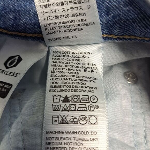 Vintage Levis Silvertab Jean Shorts Womens 28 Blue Cuttoff Rocker - Picture 12 of 14